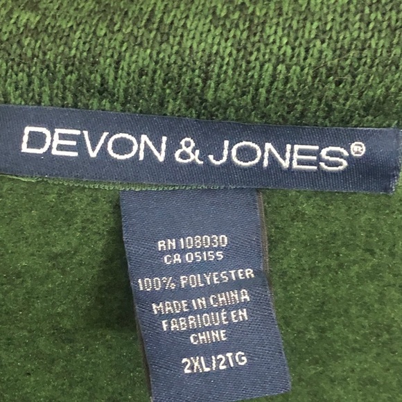 Mens Green Sweater. NEW. Size 2X. Devon and Jones.
New with tag. - Picture 10 of 10